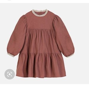 Flavia rust dress by C'era Una Volta